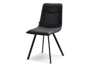 Krzesło amanda czarny skóra-ekologiczna, podstawa czarny
