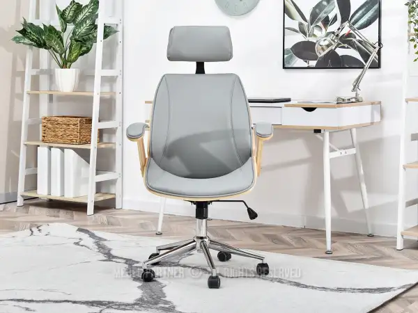 Drewniany korpus i ergonomiczny design - idealny fotel do pracy 