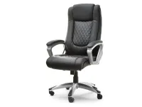 Produkt: Fotel biurowy gabor czarny skóra ekologiczna, podstawa szary