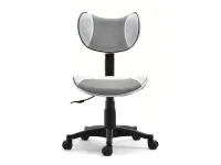 Produkt: Fotel biurowy cat szary-biały, podstawa chrom