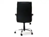 Fotel biurowy skórzany DRAG czarny - tył