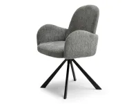 Produkt: Krzesło sonia szary tkanina, podstawa czarny