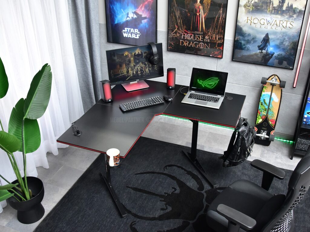 narozne biurko gamingowe