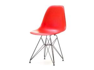 Krzesło mpc rod czerwony tworzywo, podstawa czarny