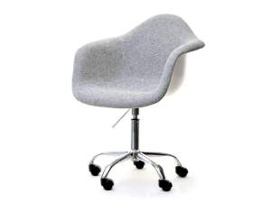 Krzesło obrotowe mpa move tap szary tkanina, podstawa chrom