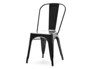 Krzesło alfredo 1 czarny metal, podstawa czarny