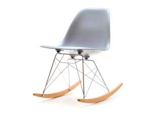 Krzesło bujane mpc roc szary tworzywo, podstawa chrom-buk