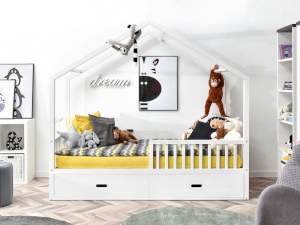 łóżko home biały, podstawa biały