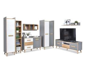 System zestaw smart 05 biały-szary-jesion