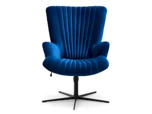 Fotel esla granat welur, podstawa czarny