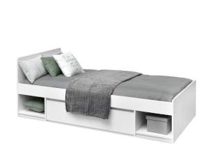System libro li09 łóżko jednoosobowe biały