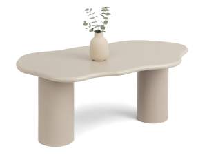 Stół luzan beżowy, podstawa beżowy