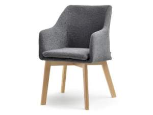 krzesło dori-wood ciemnoszary tkanina, podstawa buk