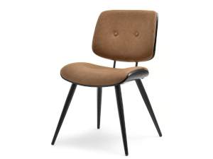 Krzesło gizmo czarny-brąz skóra-ekologiczna, podstawa czarny