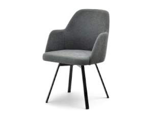 krzesło lui-rot grafit tkanina, podstawa czarny