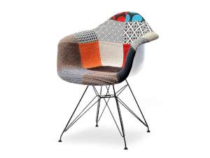 Krzesło mpa rod tap patchwork 1 tkanina, podstawa czarny