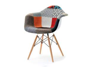 Krzesło mpa wood tap patchwork 1 tkanina, podstawa buk