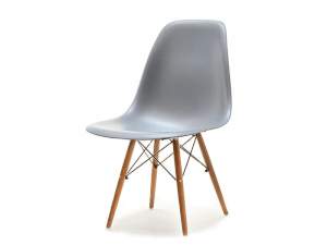 Krzesło mpc wood szary tworzywo, podstawa buk