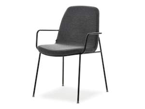 Krzesło ulrik grafit tkanina, podstawa czarny