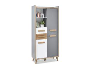 System smart s03 regał szary-biały
