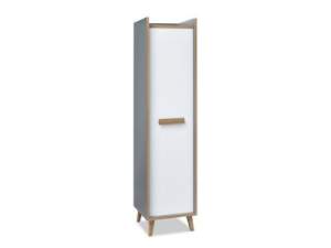 System smart s02 szafa jednodrzwiowa szary-biały