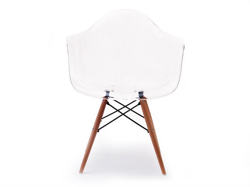 Krzesło na taras z tworzywa MPA WOOD TRANSPARENTNE - profil