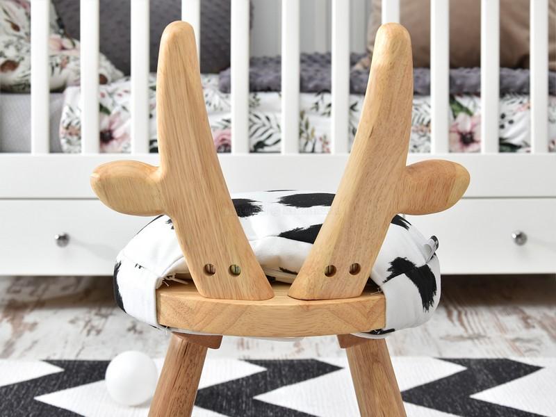 Skandynawskie krzeseło dziecięce drewniane KRÓWKA