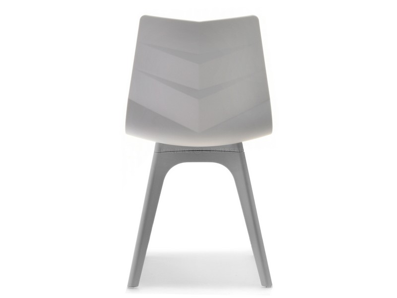 Designerskie krzesło kuchenne HOYA SZARE z tworzywa - charakterystyczne detale