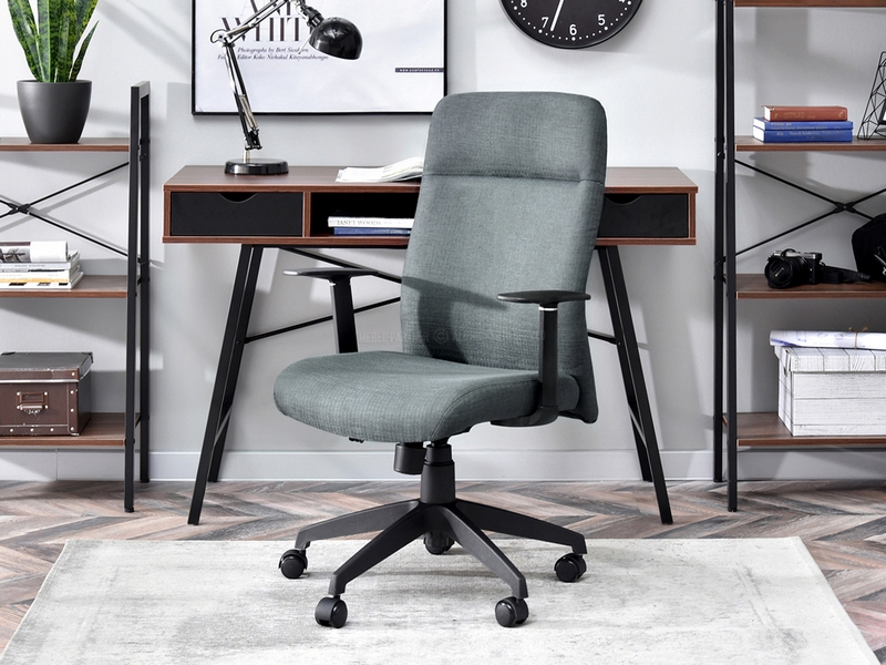 Fotel biurowy obrotowy LERATO CIEMNA ZIELEŃ z tkaniny do biurka