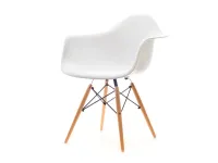 Produkt: Krzesło mpa wood biały tworzywo, podstawa buk