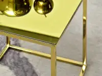 Stolik bali-S złoty, podstawa złoty