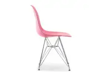 Małe krzesło do jadalni MPC ROD różowe - bok