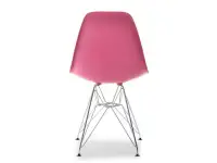 Małe krzesło do jadalni MPC ROD różowe - tył