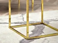 Stolik bali-S złoty, podstawa złoty