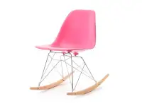 Produkt: Krzesło bujane mpc roc różowy tworzywo, podstawa chrom-buk