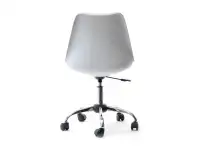 Krzesło obrotowe regulowane LUIS MOVE białe - tył