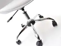 Krzesło obrotowe regulowane LUIS MOVE białe - ruchme kółka