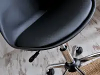 Krzesło z regulacją wysokości LUIS MOVE czarne - siedzisko