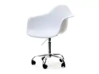 Produkt: Krzesło obrotowe mpa move biały tworzywo, podstawa chrom