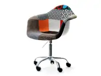 Produkt: Krzesło obrotowe mpa move tap patchwork 1 tkanina, podstawa chrom