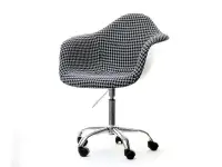 Produkt: Krzesło obrotowe mpa move tap pepitka tkanina, podstawa chrom