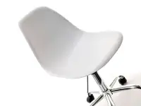 Krzesło regulowane do biura MPC MOVE białe - siedzisko