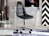 Krzesło obrotowe do biurka tapicerowane MOP MOVE TAP czarne