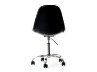 Krzesło obrotowe do biurka tapicerowane MOP MOVE TAP czarne - tył
