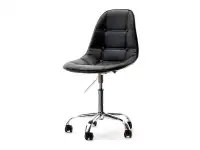 Krzesło obrotowe do biurka tapicerowane MOP MOVE TAP czarne