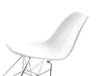 Krzesło z tworzywa MPC ROD białe - widok szczegółowy na shell.