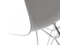 Krzesło z tworzywa MPC ROD białe - detale.
