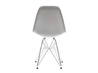 Krzesło z tworzywa MPC ROD białe - wygląd tyłu.