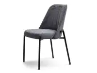 Produkt: Krzesło ernest grafit tkanina, podstawa czarny