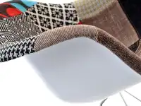 Krzesło tapicerowane do baru EPS ROD TAP 2 patchwork - tkanina obiciowa